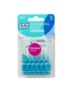 TePe Original Blu Scovolino Per Pulizia Interdentale Misura ISO 3 filo 0,6 mm 6 Pezzi